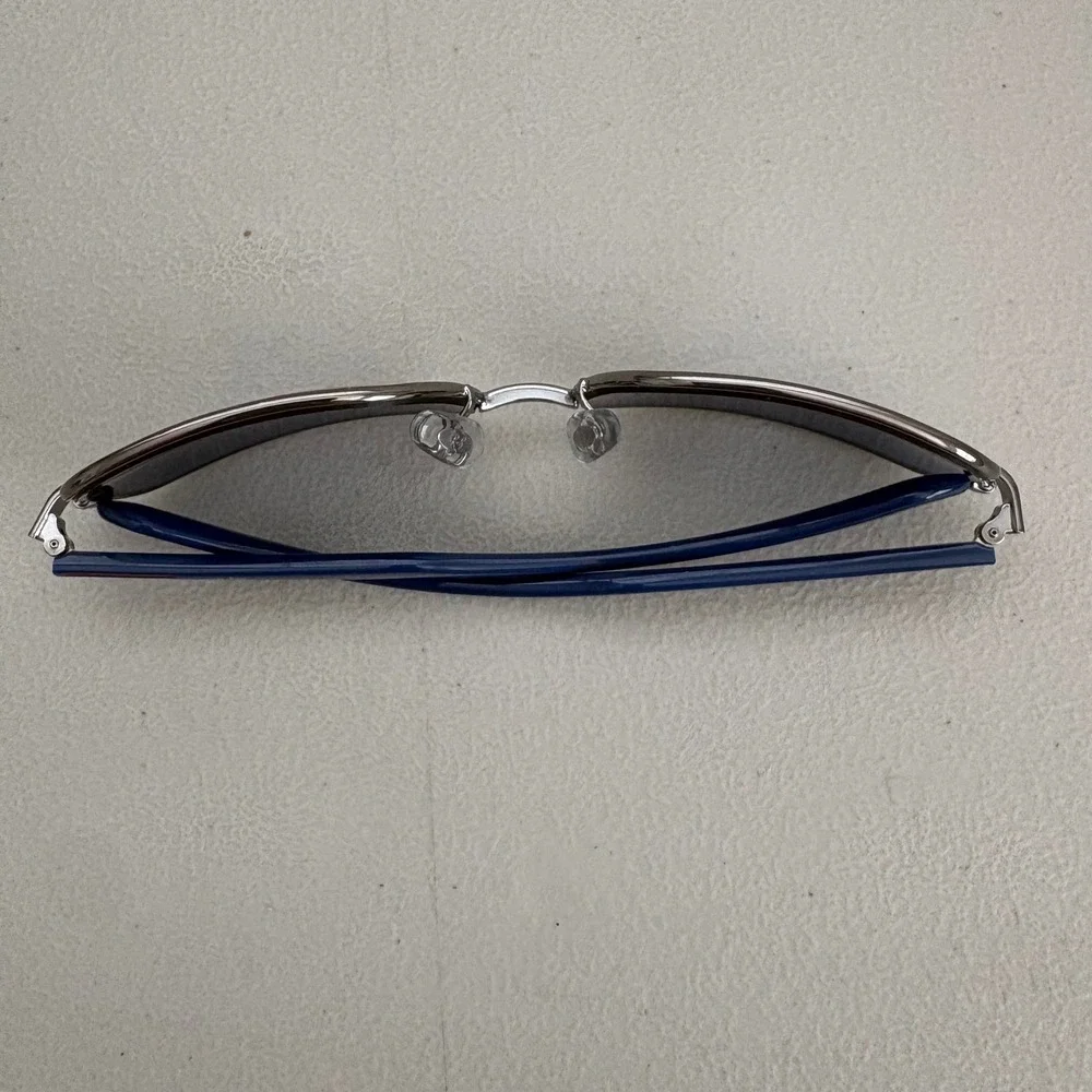 Ray-Ban Junior RJ9531S 200/80 Gunmetal Blue Rectangle Sunglasses 52-13-125